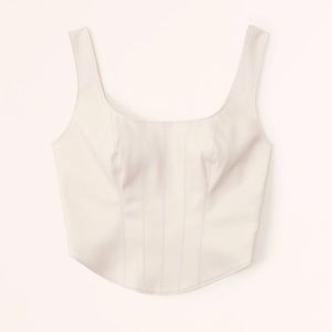 Vegan Leather Corset Top